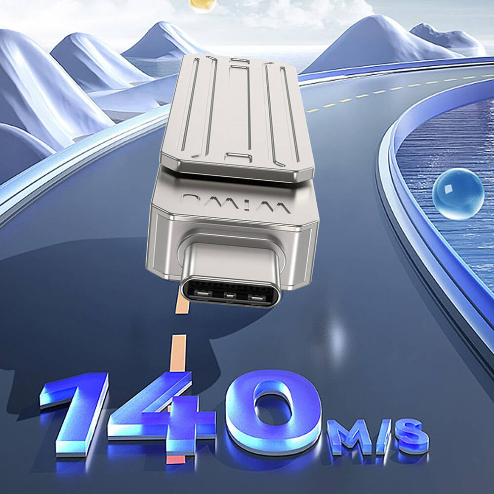 Wiwu Wi-FD001 3in1 USB3.2 Sürücü Disk USB-A + Lightning + Type-C OTG 64 GB Wiwu Wi-FD001 3in1 USB3.2 Sürücü Disk USB-A + Lightning + Type-C OTG 64 GB